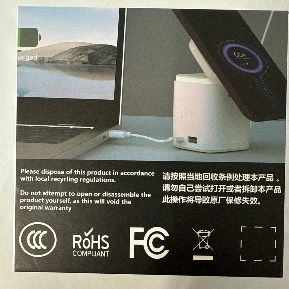 7‎ In 1 Magnetic Wireless Fast Charger For Smart Phone Ambient Light Charging